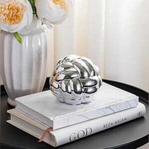 EdensDecor Silver Knot TableDecor